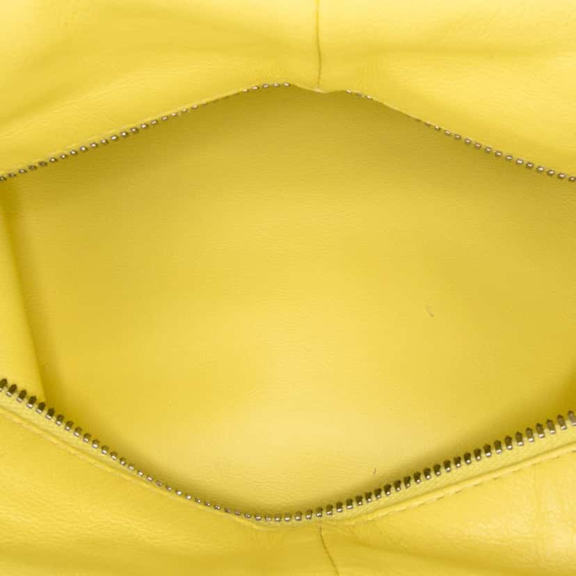 Bottega Veneta Mini Calfskin Double Knot Bag Yellow Leather Very good condition - Model View