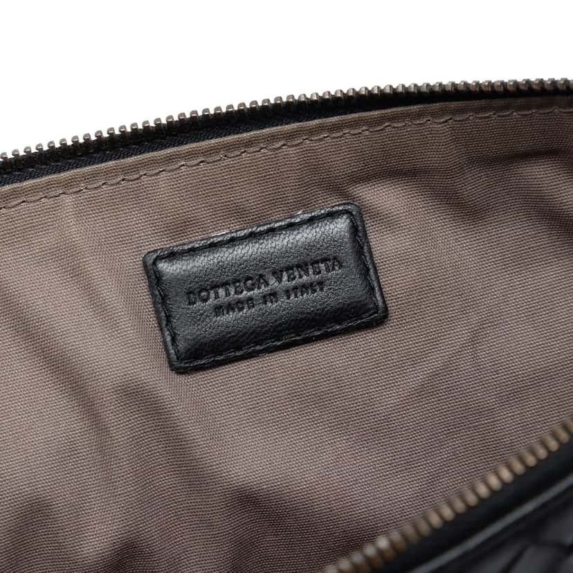 Bottega Veneta Nappa Intrecciato Clutch Black Leather Very good condition - Box View