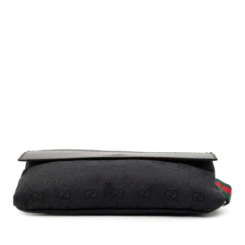 Gucci GG Canvas Web Crossbody Black Very good condition - Inside View