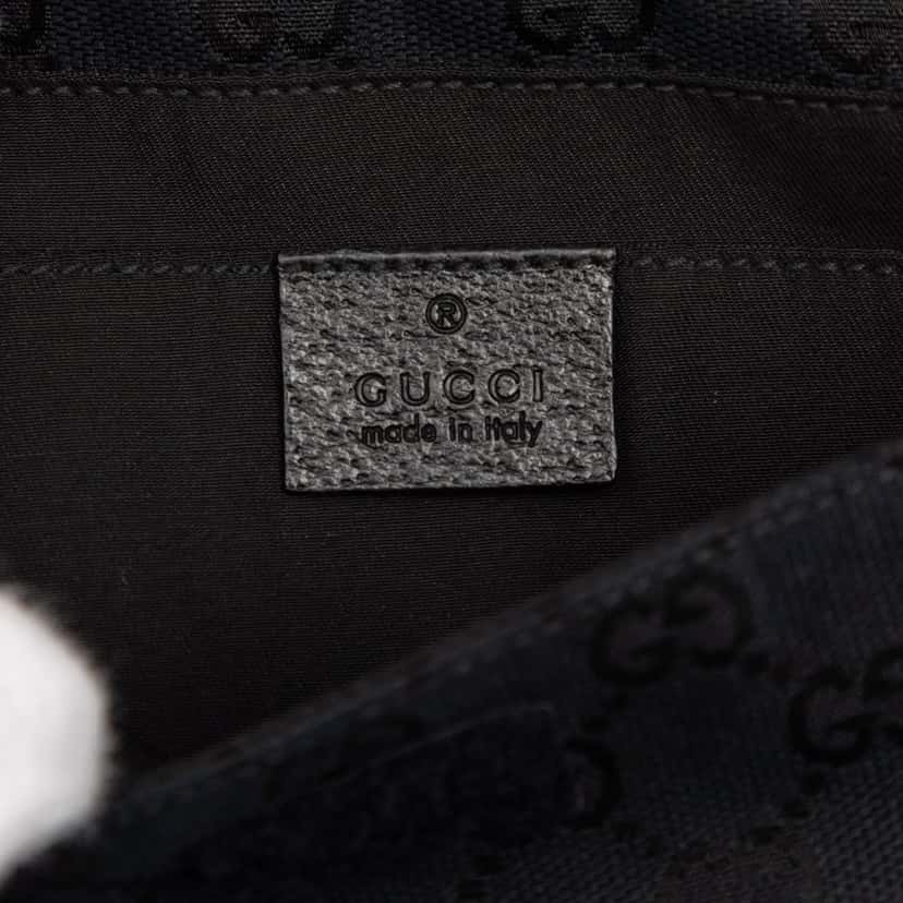 Gucci GG Canvas Web Crossbody Black Very good condition - Box View