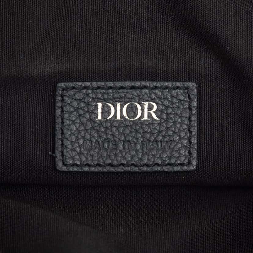 Dior Oblique Canvas Saddle Crossbody Black Very good condition - Box View