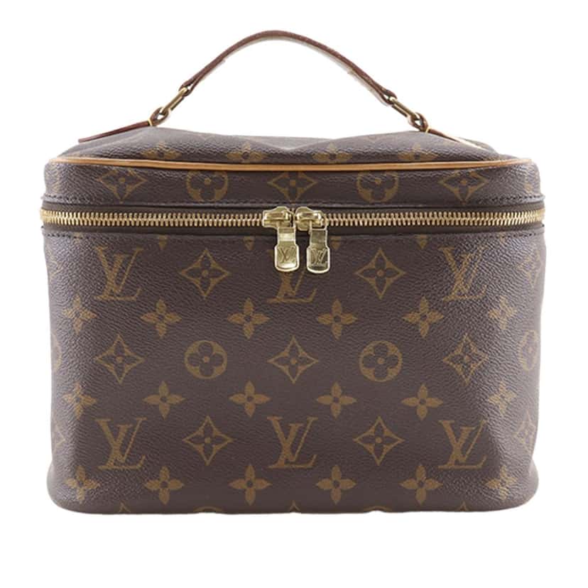 Louis Vuitton Monogram Nice BB Vanity Case Brown Very good condition - Front View