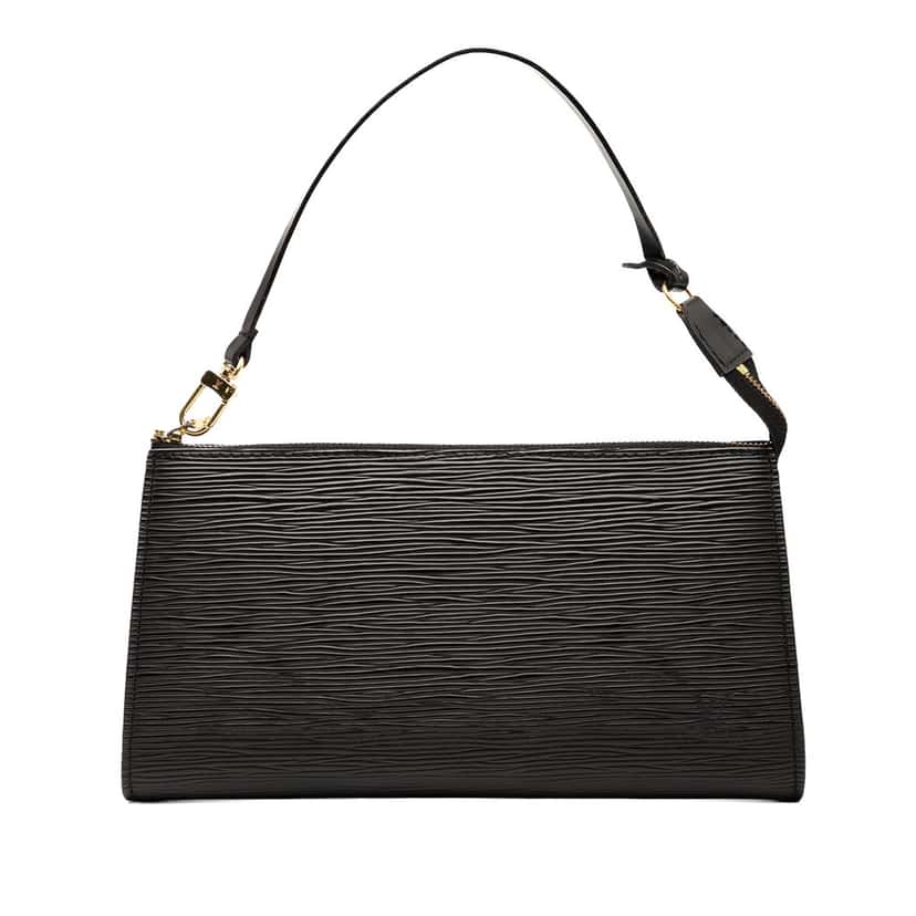 Louis Vuitton Epi Pochette Accessoires Black Leather Very good condition - Front View