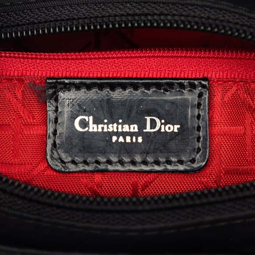 Dior Medium Nylon Cannage Lady Dior Black Very good condition - Box View