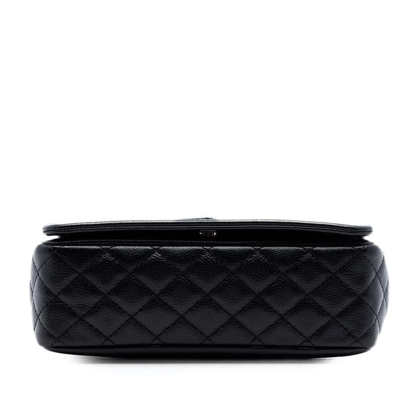 Chanel Medium Caviar CC Timeless Flap Black Leather Very good condition - Inside View