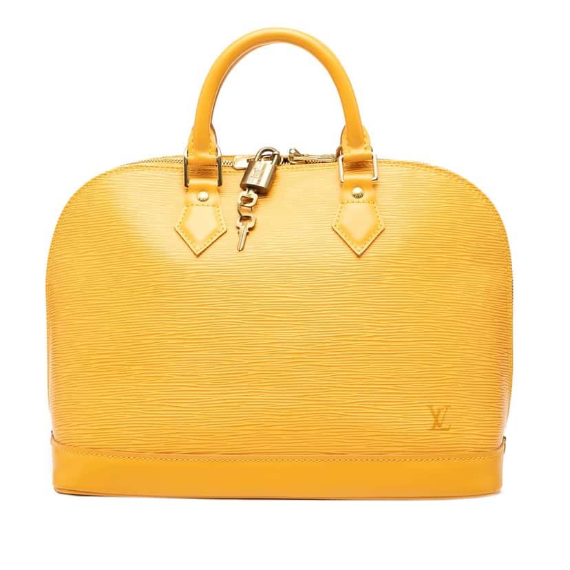Louis Vuitton Epi Alma PM Yellow Leather Very good condition - Front View