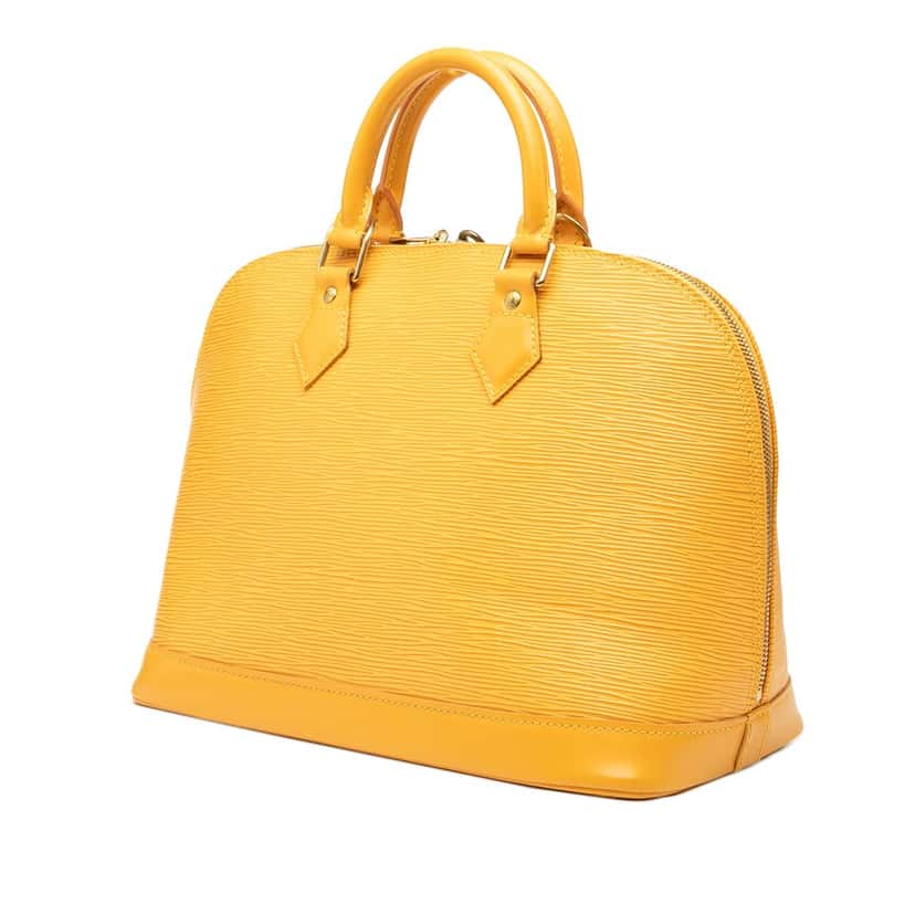 Louis Vuitton Epi Alma PM Yellow Leather Very good condition - Back View