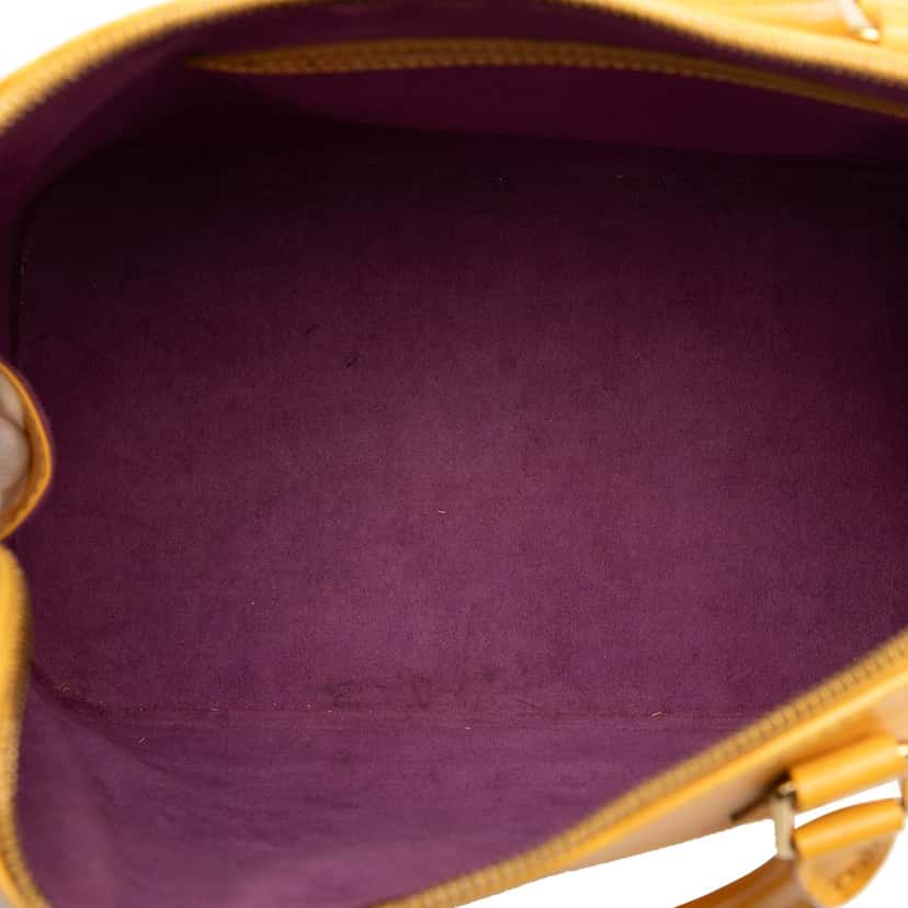 Louis Vuitton Epi Alma PM Yellow Leather Very good condition - Model View