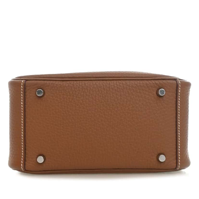 Hermès Mini Clemence Lindy 20 Brown Leather Very good condition - Inside View