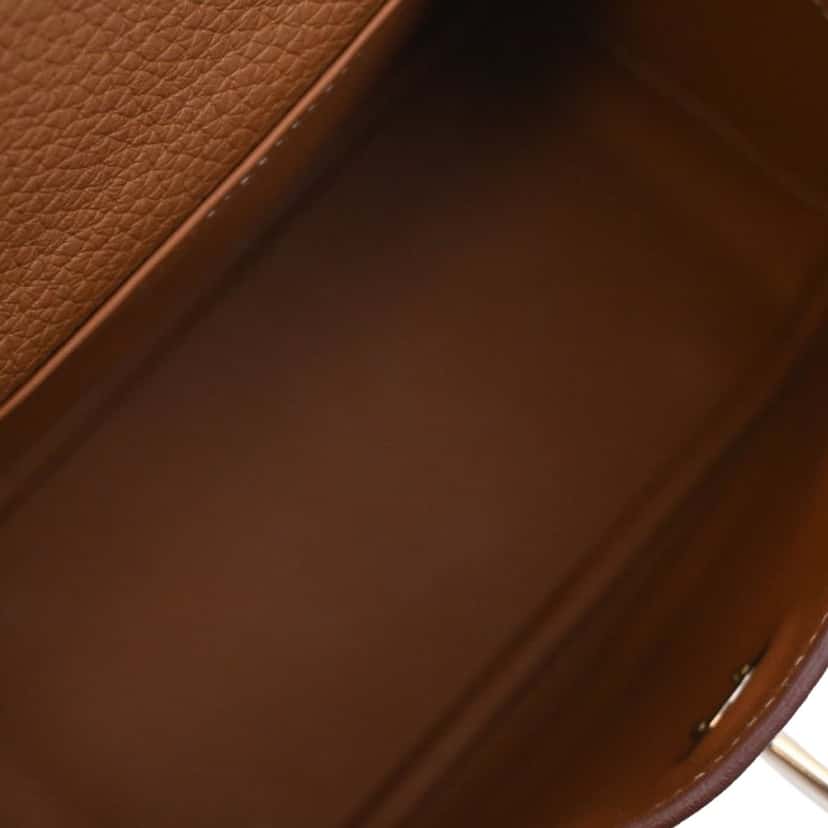 Hermès Mini Clemence Lindy 20 Brown Leather Very good condition - Model View