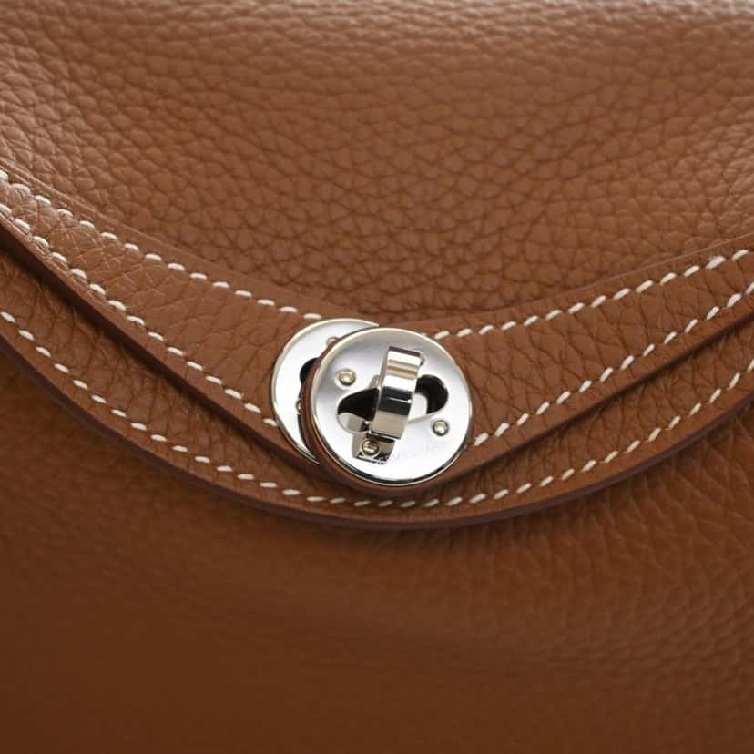 Hermès Mini Clemence Lindy 20 Brown Leather Very good condition - Box View