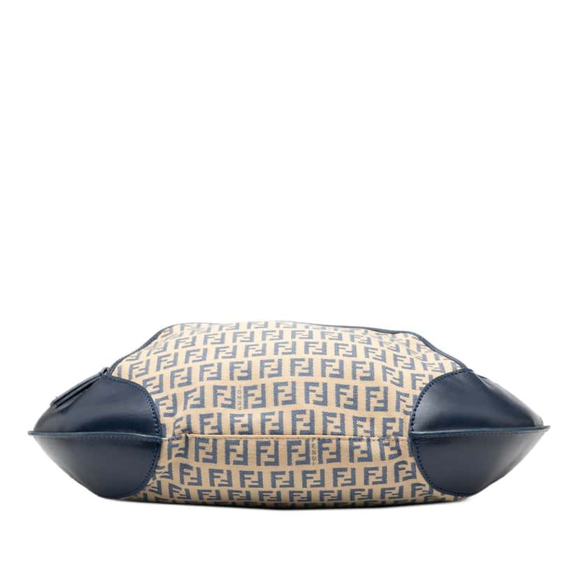 Fendi Zucchino Canvas Chef Pocket Hobo Beige Very good condition - Inside View