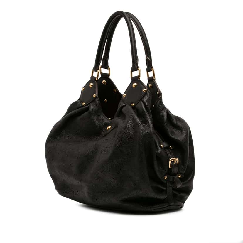 Louis Vuitton Monogram Mahina L Black Leather Very good condition - Back View