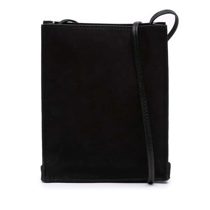 The Row Small Suede To Go Crossbody Black Leather Very good condition - Front View