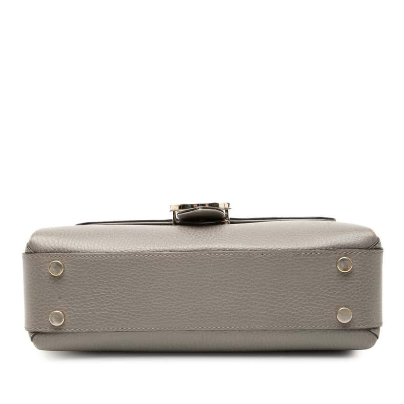 Gucci Small Dollar Calf Interlocking G Satchel Other Leather Very good condition - Inside View