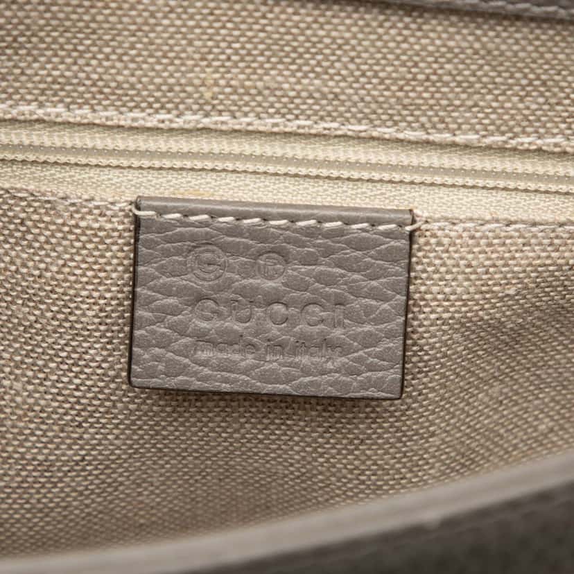 Gucci Small Dollar Calf Interlocking G Satchel Other Leather Very good condition - Box View