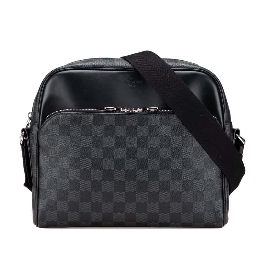 Louis Vuitton Damier Graphite Dayton Reporter PM Black Canvas Very good condition - Front View