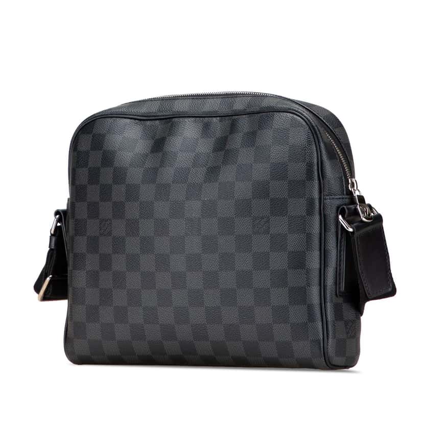 Louis Vuitton Damier Graphite Dayton Reporter PM Black Canvas Very good condition - Back View