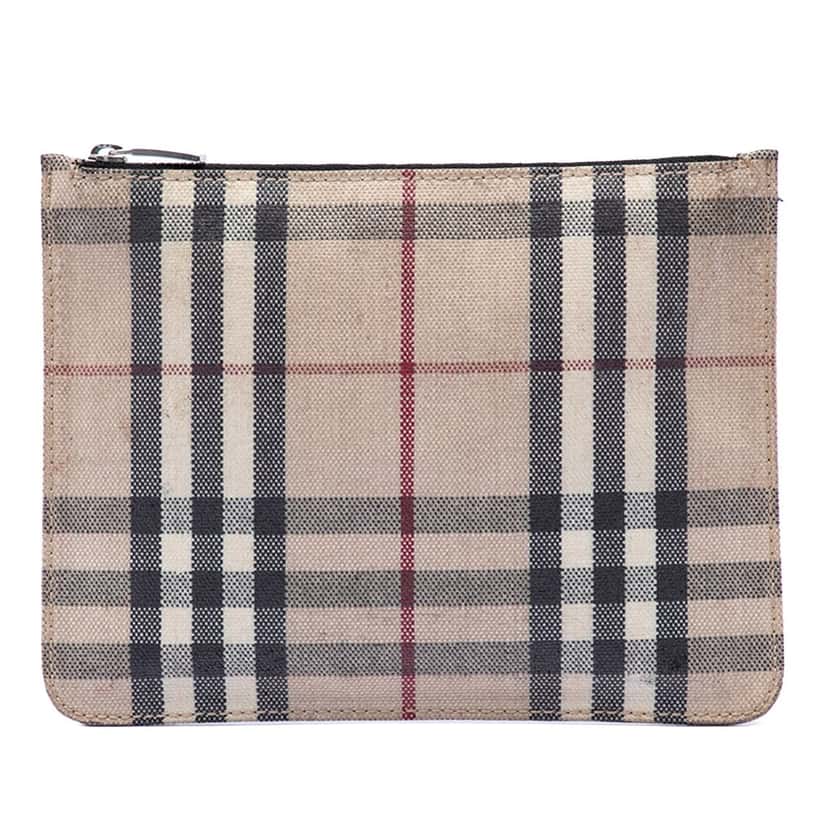 Burberry House Check Canvas Pouch