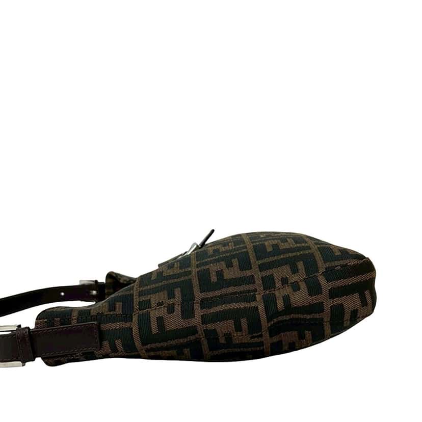 Fendi Zucca Canvas Shoulder Bag Brown Very good condition - Box View