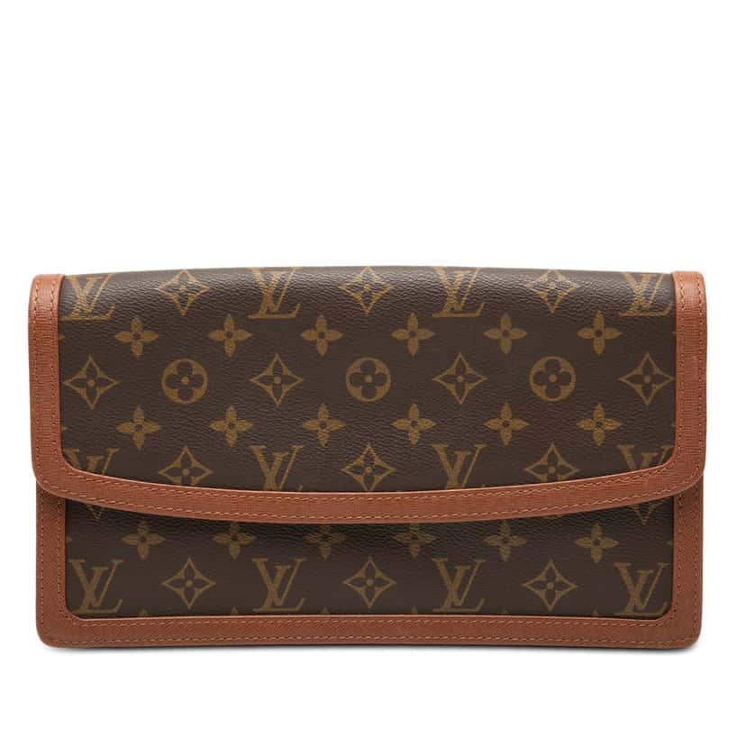 Louis Vuitton Monogram Pochette Dame GM Brown Very good condition - Front View