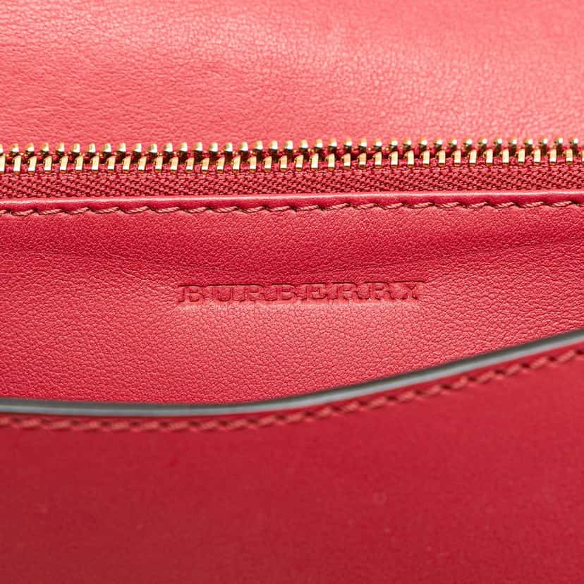 Burberry Leather Madison Wallet On Chain Red Leather Very good condition - Box View