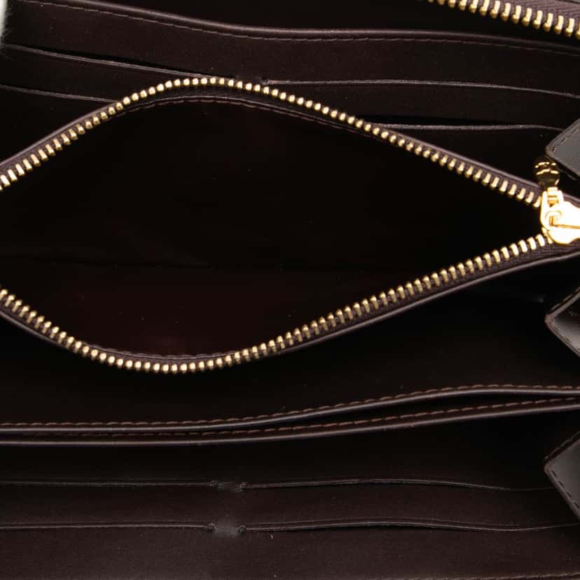 Louis Vuitton Monogram Vernis Zippy Long Wallet Purple Leather Very good condition - Model View