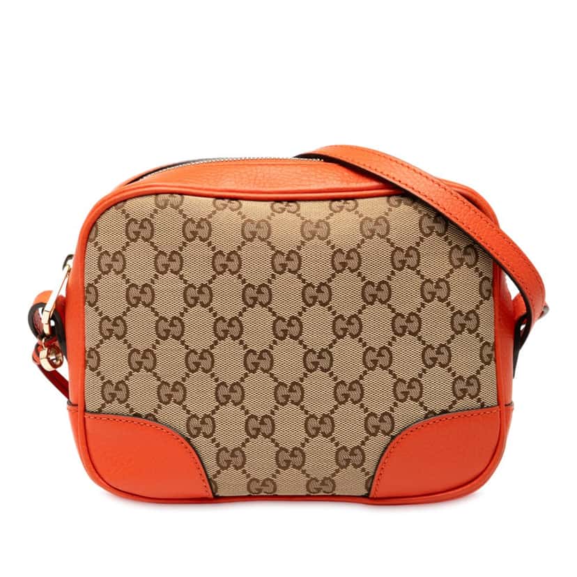 Gucci GG Canvas Bree Crossbody Beige Very good condition - Front View
