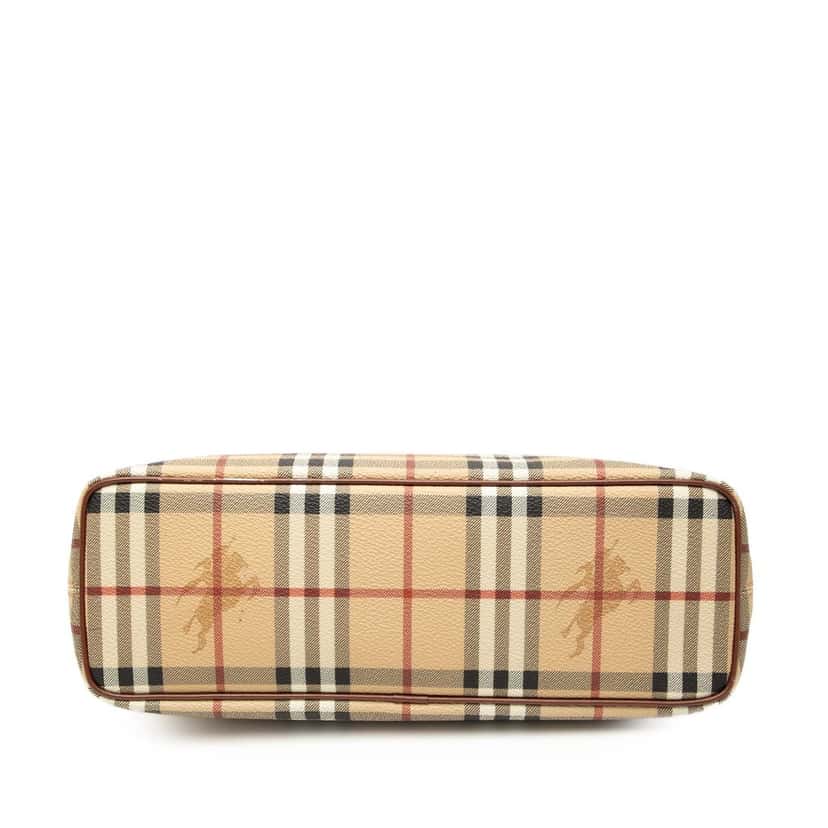 Burberry Haymarket Check Coated Canvas Tote Beige Very good condition - Inside View