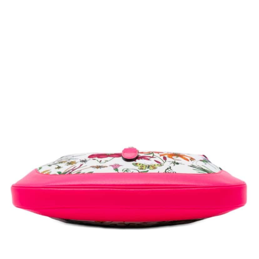 Gucci Flora Canvas Jackie O Bouvier Shoulder Bag White Very good condition - Inside View