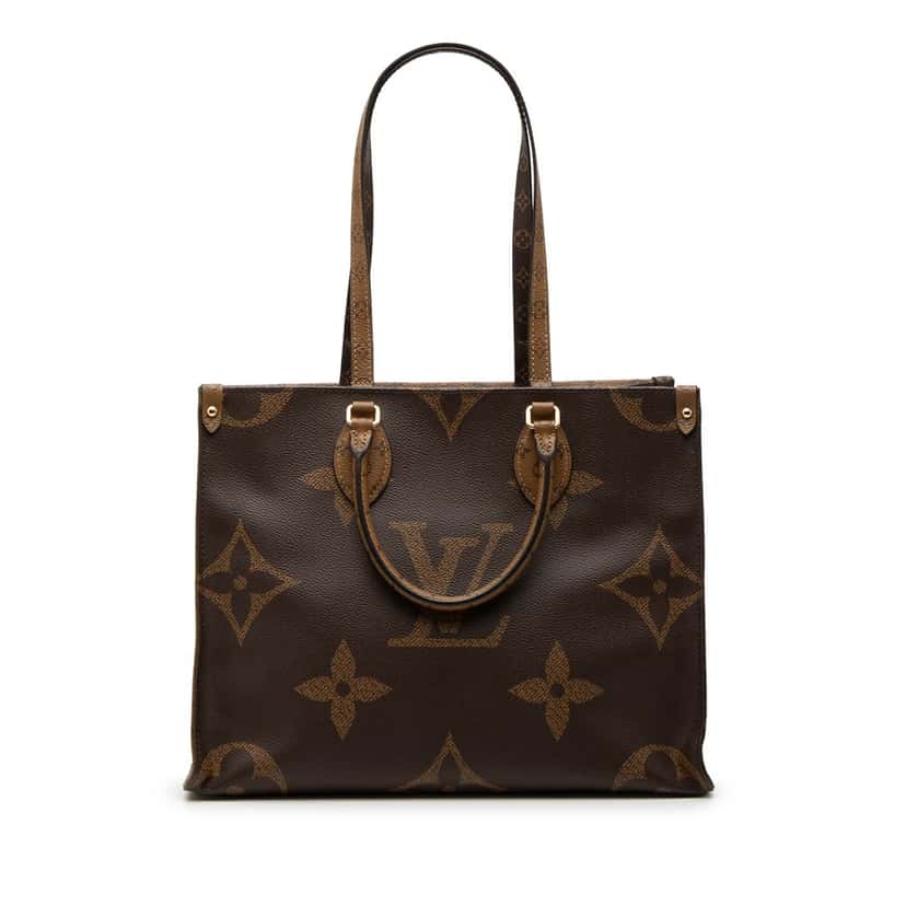 Louis Vuitton Monogram Reverse Giant OnTheGo MM Brown Very good condition - Front View