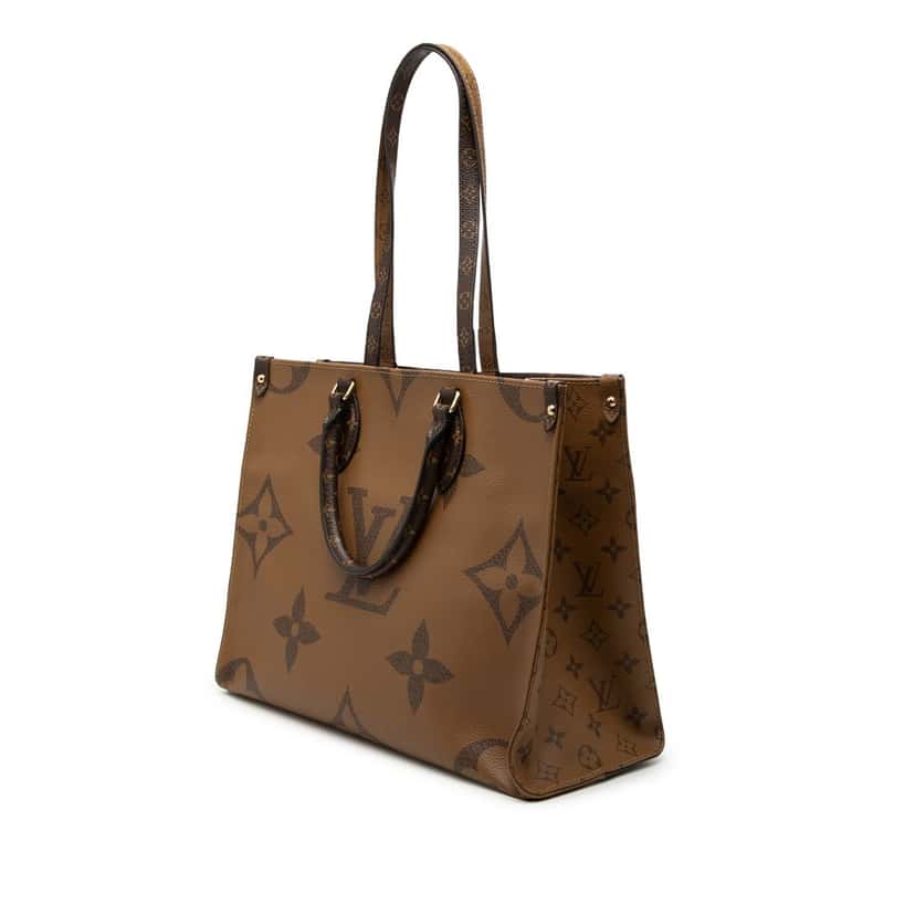 Louis Vuitton Monogram Reverse Giant OnTheGo MM Brown Very good condition - Back View