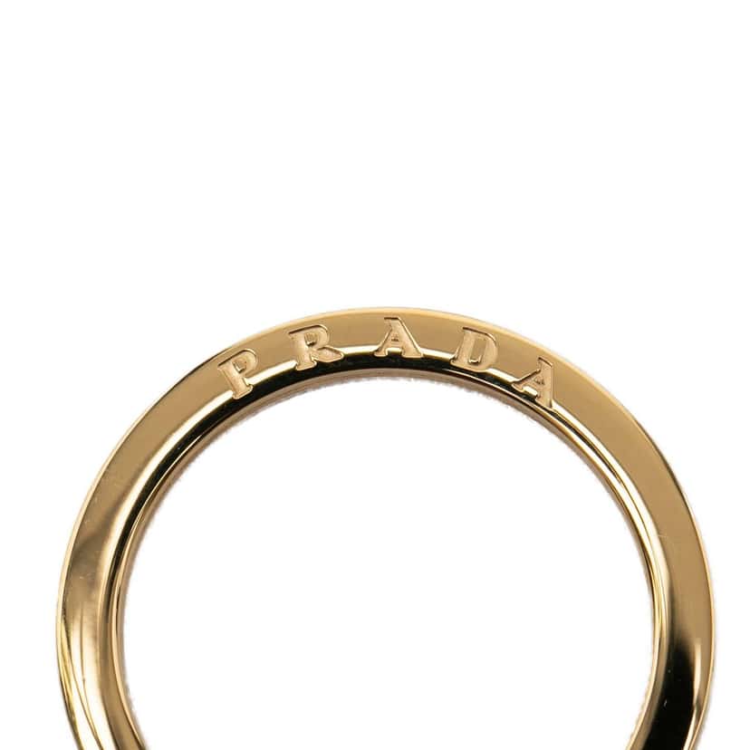 Prada City Calf Leather Tuc Key Ring Red Leather Very good condition - Inside View