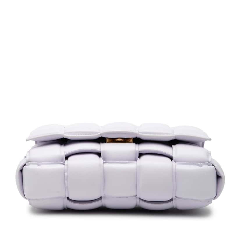 Bottega Veneta Nappa Intrecciato Padded Cassette Crossbody Purple Leather Very good condition - Inside View