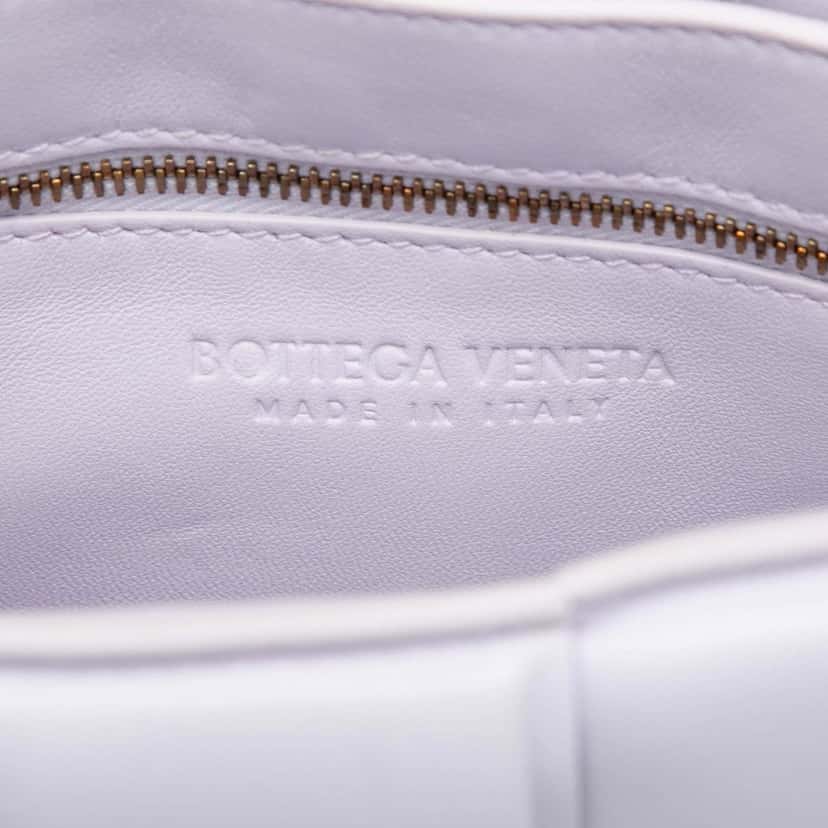 Bottega Veneta Nappa Intrecciato Padded Cassette Crossbody Purple Leather Very good condition - Box View