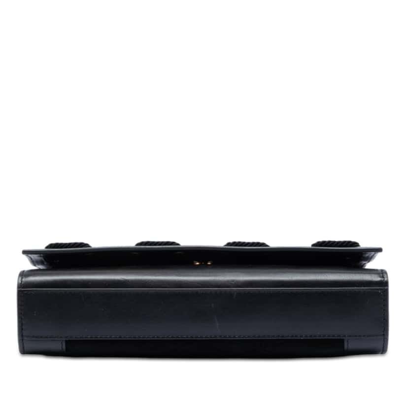 Saint Laurent Medium Suede Rope Stitch Kate Crossbody Black Leather Very good condition - Inside View