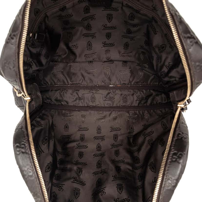 Gucci Guccissima Business Bag Brown Leather Very good condition - Model View