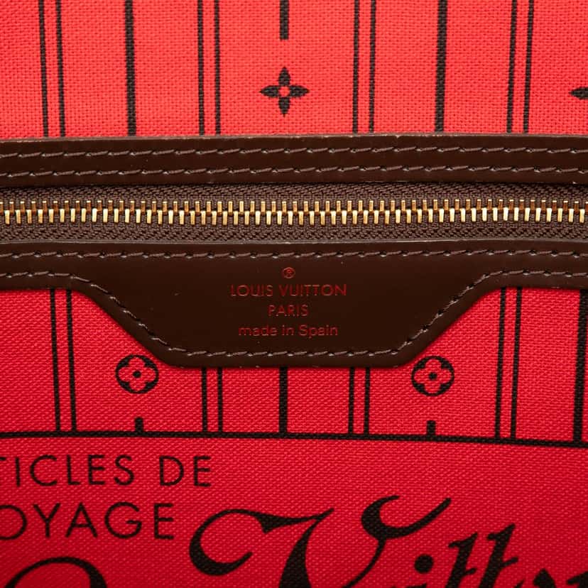 Louis Vuitton Damier Ebene Neverfull MM Brown Very good condition - Box View