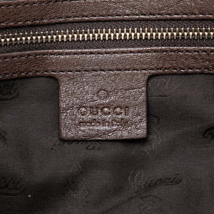 Gucci Medium GG Canvas Charm Satchel Beige Very good condition - Box View