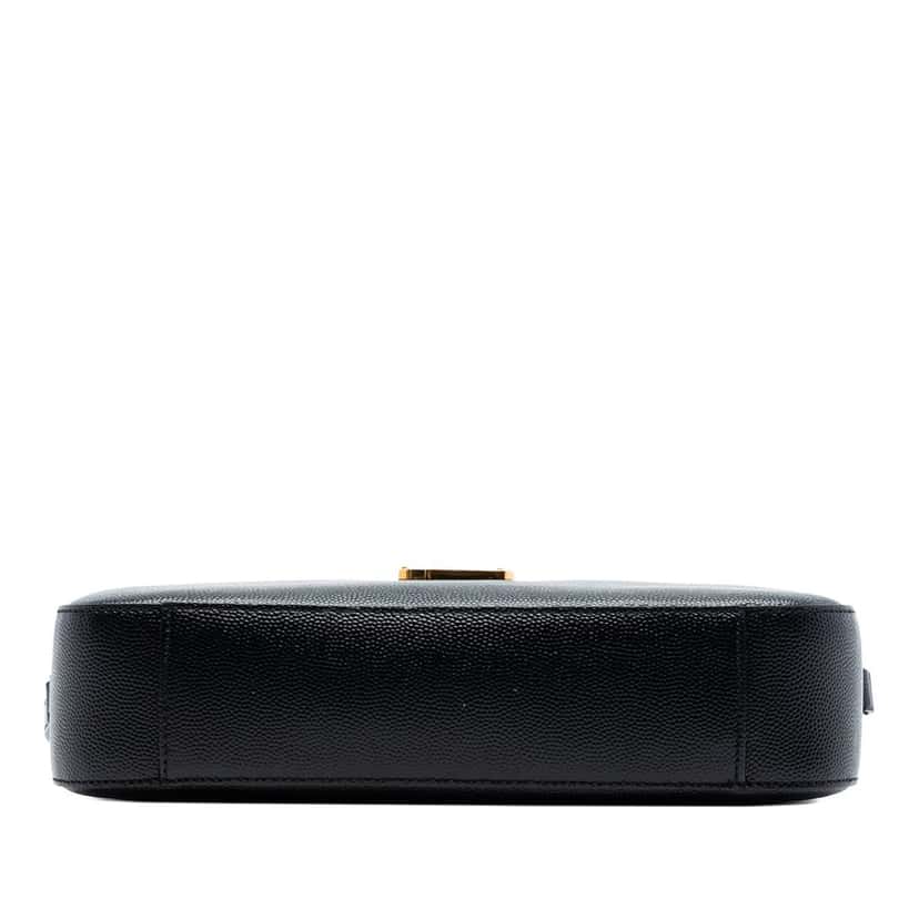 Saint Laurent Medium Grain De Poudre Classic Monogram Camera Bag Black Leather Very good condition - Inside View