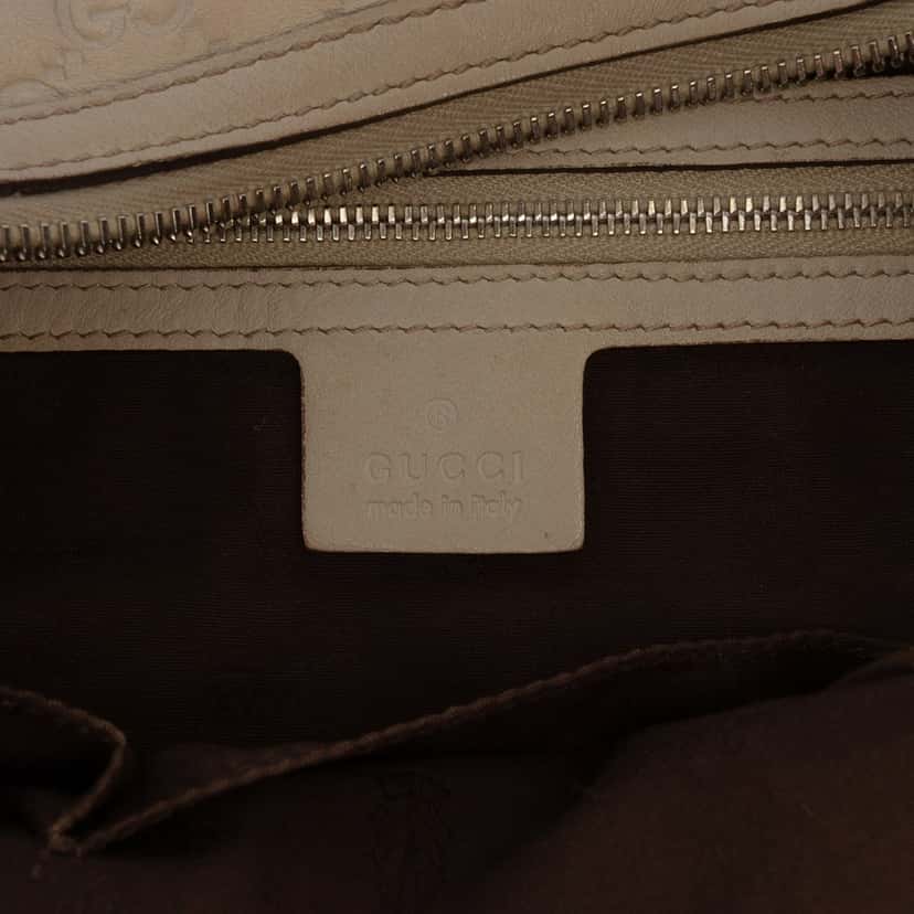Gucci Medium Guccissima Twins Hobo Beige Leather Very good condition - Box View