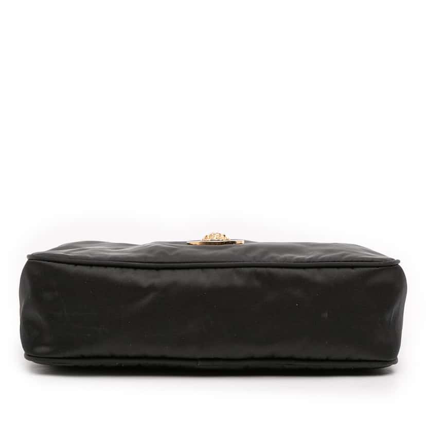 Versace Nylon Tribute La Medusa Chain Satchel Black Very good condition - Inside View