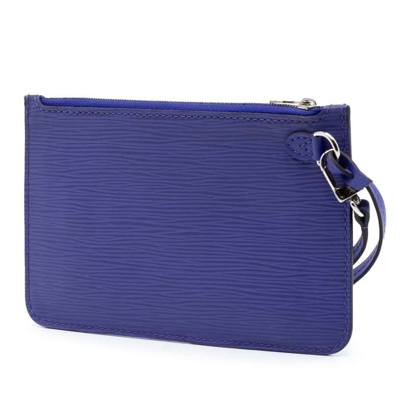 Louis Vuitton Epi Neverfull Pouch Purple Leather Very good condition - Back View