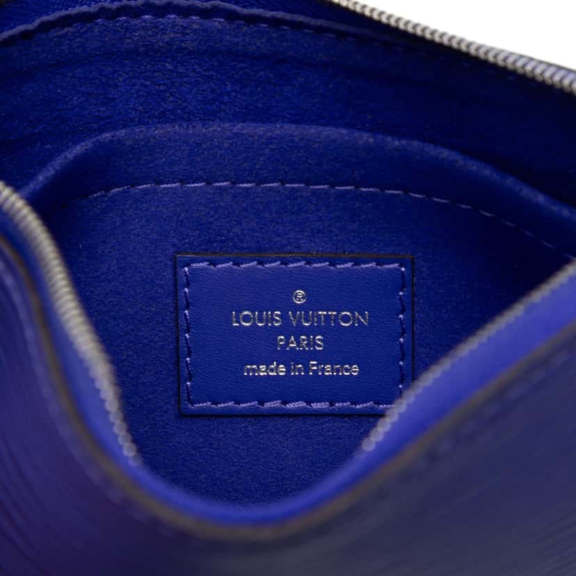 Louis Vuitton Epi Neverfull Pouch Purple Leather Very good condition - Box View