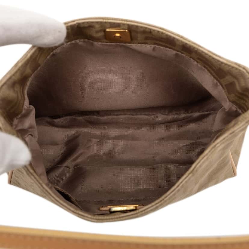 Fendi Zucca Canvas Shoulder Bag Brown Very good condition - Model View