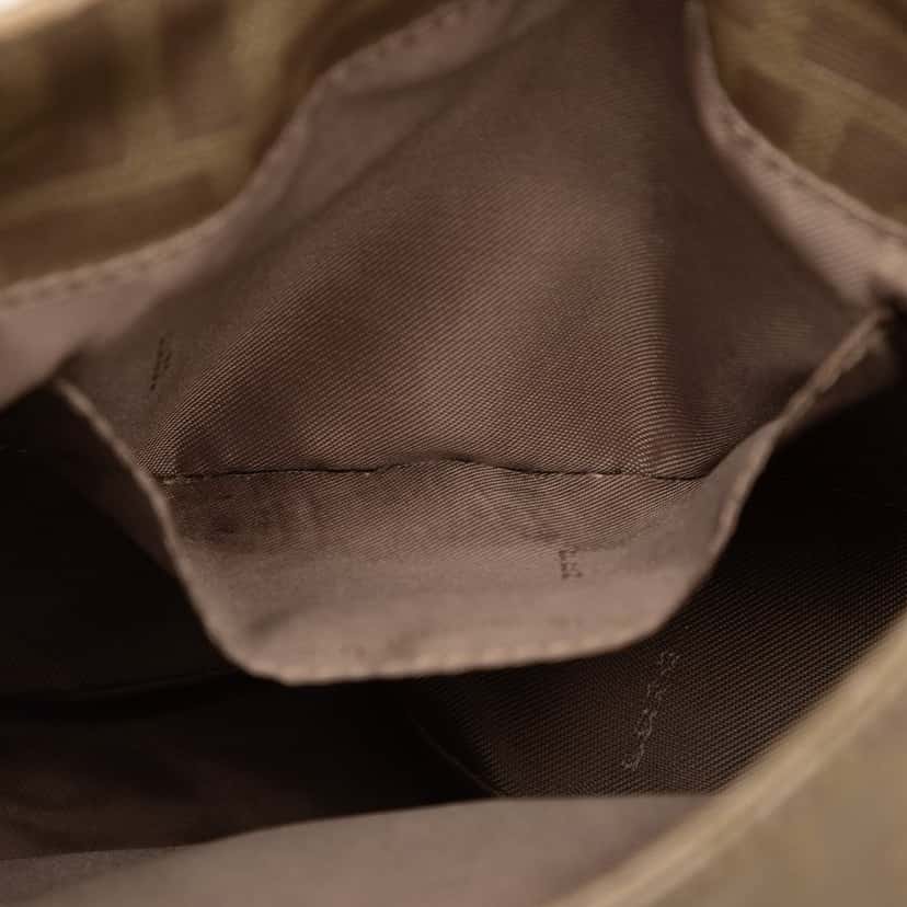 Fendi Zucca Canvas Shoulder Bag Brown Very good condition - Box View