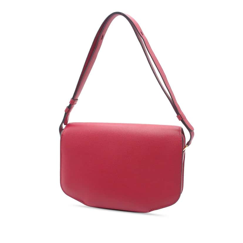 Hermès Evercolor Cherche Midi 25 Red Leather Very good condition - Back View