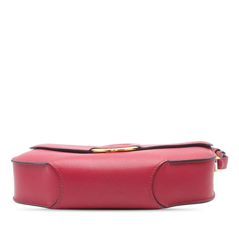 Hermès Evercolor Cherche Midi 25 Red Leather Very good condition - Inside View