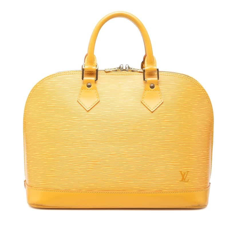 Louis Vuitton Epi Alma PM Yellow Leather Very good condition - Front View