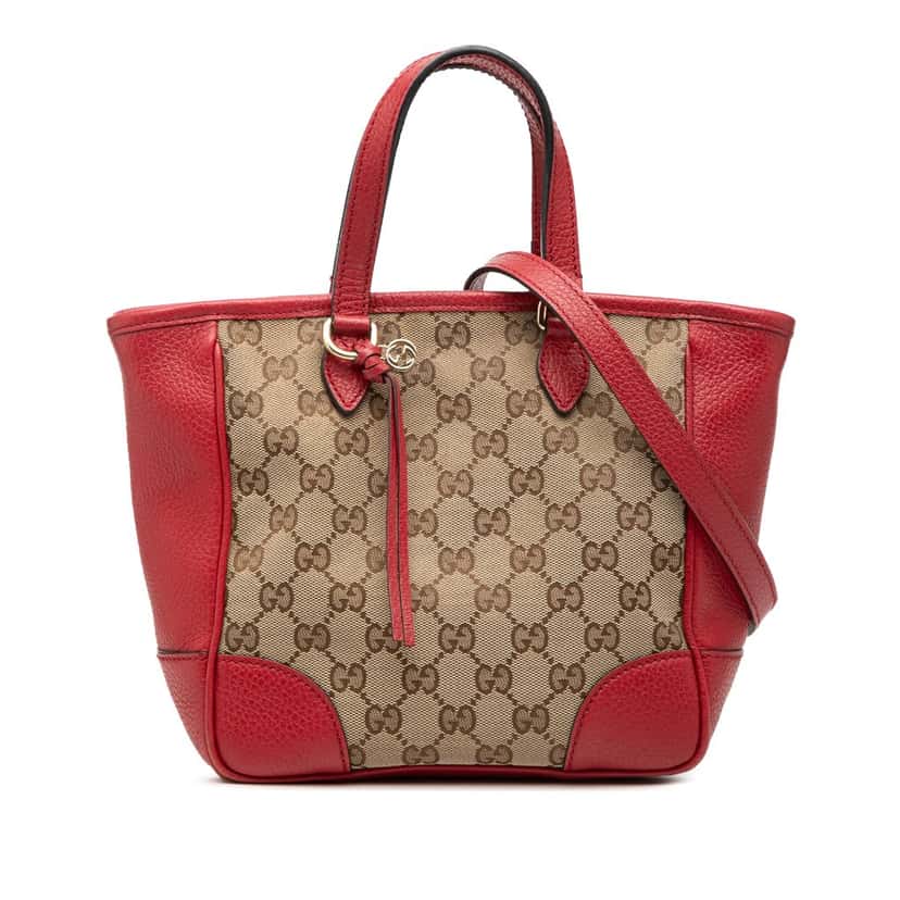 Gucci Small GG Canvas Bree Satchel Beige Very good condition - Front View